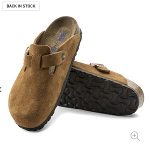 Birkenstock Boston Seude Leather Mink (Soft Footbed)